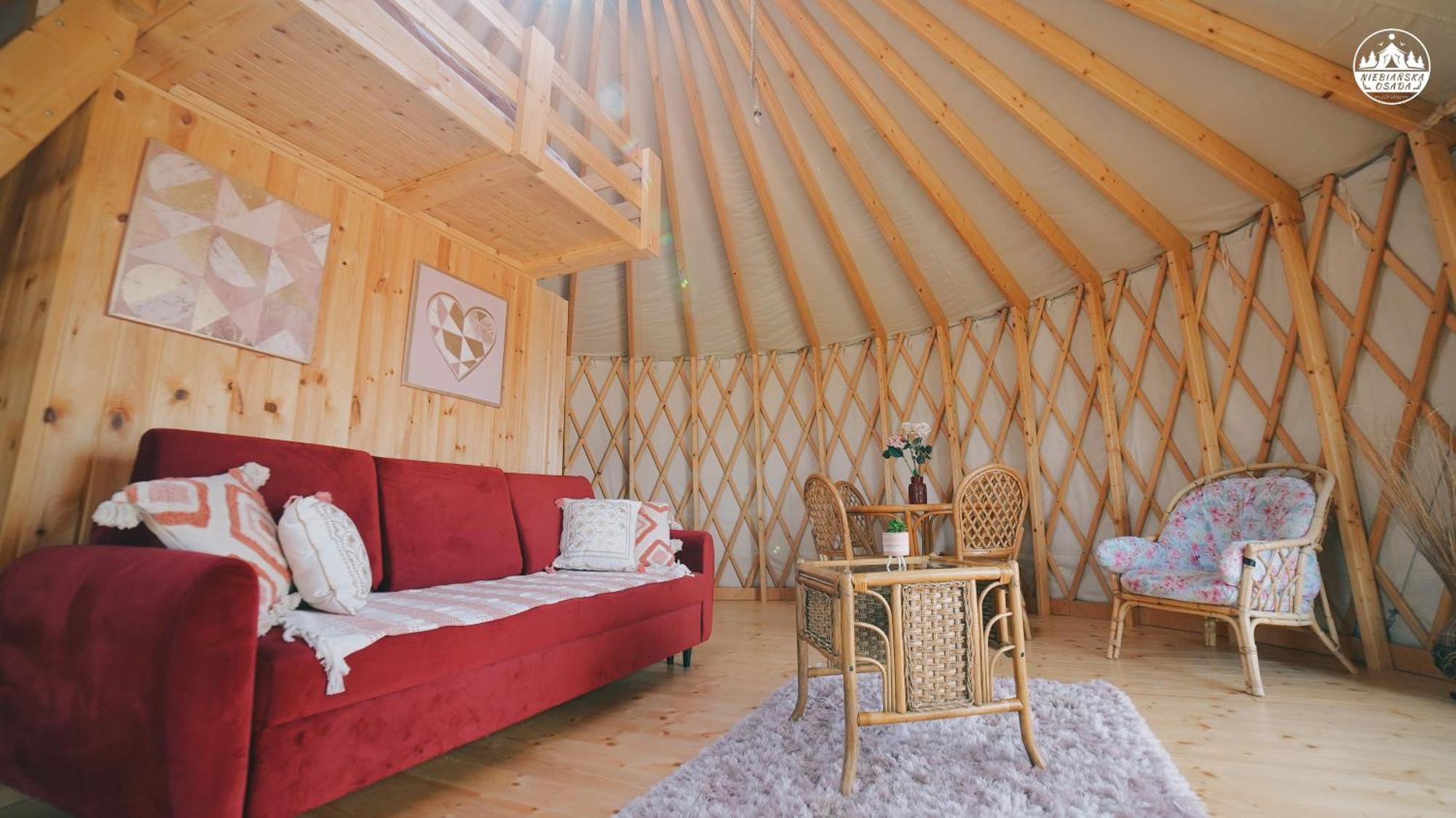Luxury tent Glamping Niebianska Osada Jurty Dolnoslaskie &